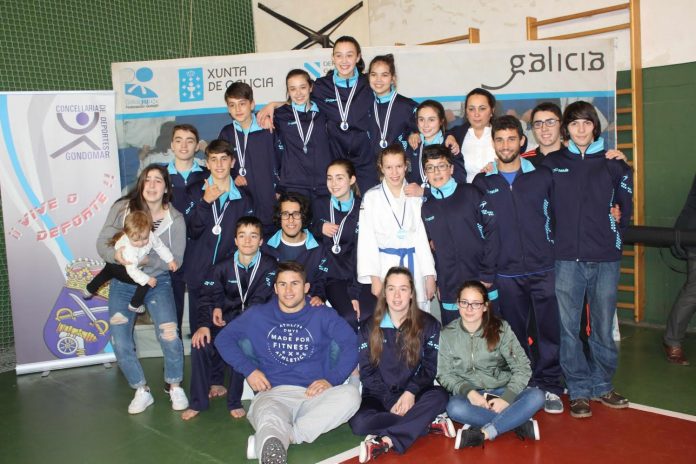 judocas-club-de-judo-baixo-mino Buen balance para el Club de Judo Baixo Miño