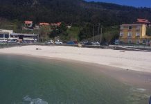 A Guarda limpió los arenas y playas del municipio
