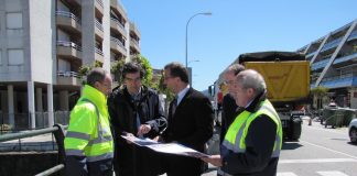 Las obras de mejora de la PO-552 a su paso por Baiona, cuentan con una inversión de más de 400.000 euros