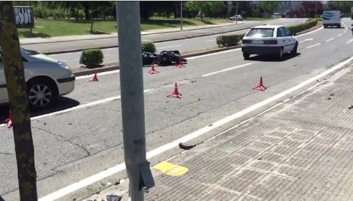 accidente_moto_pamplona Un joven de A Guarda fallece en un accidente de moto en Pamplona