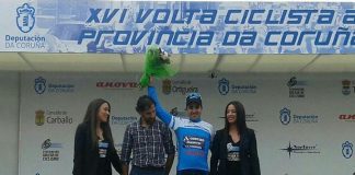 Aser Estévez, a pesar de una caída, termina séptimo en la última etapa de la 'Volta Ciclista á Provincia da Coruña'