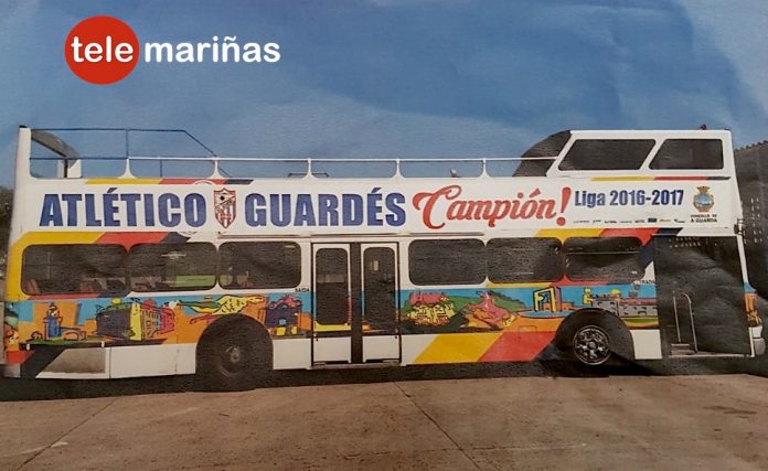 El Atlético Guardés recorrerá las calles de A Guarda en autobús para celebrar su primer título de liga