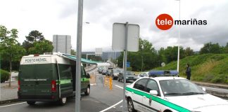 Colas kilométricas en Tui para acceder en Portugal