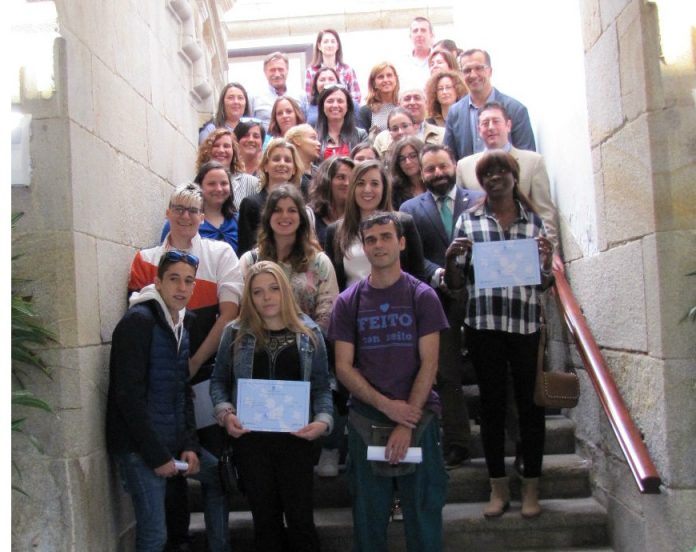 Alumnos del taller de empleo “Terras do Miñor” recogieron su diploma