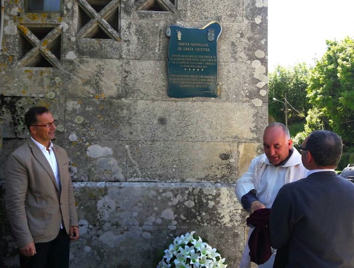 Conmemoran el centenario de la colocación de la primera piedra de la iglesia de Santa Cristina