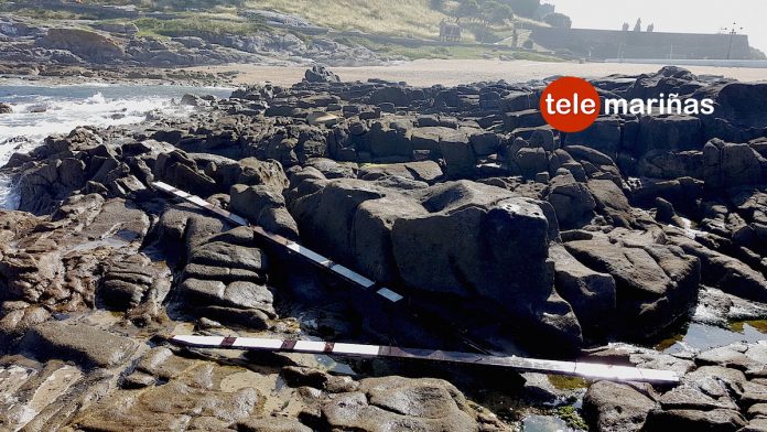 restos_rua_primeiro_playa_cuncheira_baiona Aparecen restos del Rúa Primero en la playa baionesa de A Cuncheira