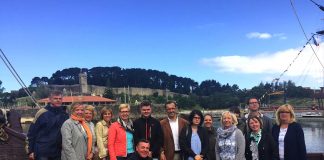 Los alemanes, interesados por el turismo de Baiona