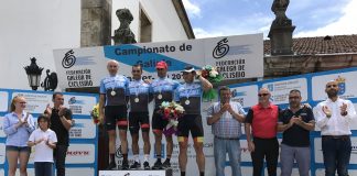 Magallanes, Iglesias, De la Fuente y Carrera se proclamaron en Tui campeones de Galicia máster de carretera