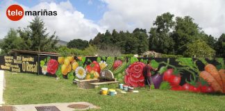 Un artista coruñés tiñe de arte al municipio de O Rosal