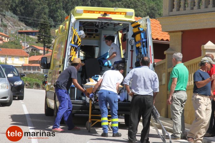 Herido un ciclista al caer de su bicicleta en Oia