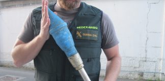 Neutralizan un proyectil encontrado en una empresa en O Porriño