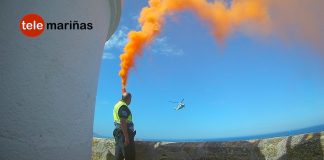 El Pesca 2 realiza un simulacro en Monteferro con la colaboración de la Policía Local de Nigrán