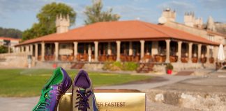 Usain Bolt dona unas zapatillas firmadas para el Vertiatlón Solidario de Baiona