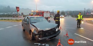 Un accidente en la rotonda de Goián deja una persona herida