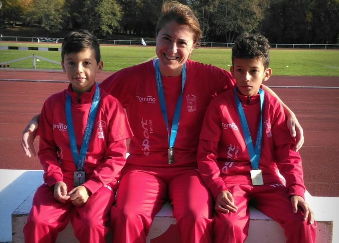 Dos oros y una plata en Lugo para el Atletismo Trega de Tomiño