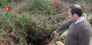 Rescatado un vecino de Baíña tras caerle una piedra en una pierna