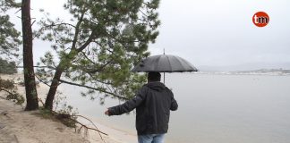 Malestar entre los vecinos de A Guarda por la erosión del litoral de A Lamiña