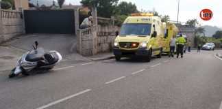 Herido de gravedad un sexagenario en un accidente de moto en Peitieiros