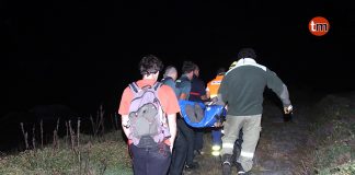 Rescatan a un menor que resultó herido tras caerse en el monte en el límite entre Mougás y Baredo