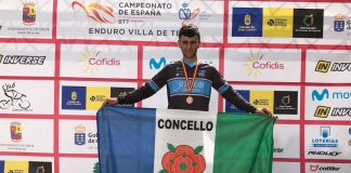El rosaleiro Mario Fernández, bronce en el campeonato de España de Enduro BTT