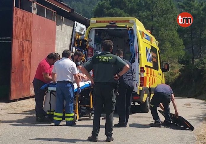 Herida una persona al caerse del caballo que montaba en Mougás