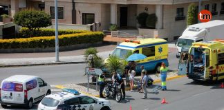 Nuevo accidente de moto en la rotonda de Sabarís