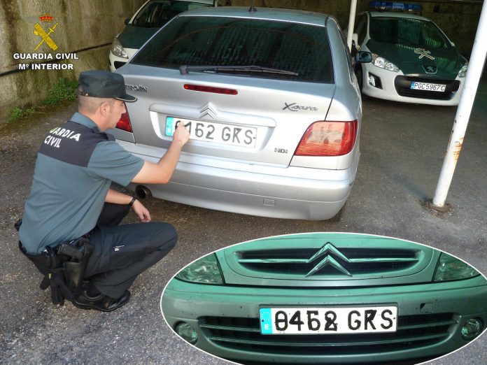 coche_zona_cero_tui Detenidos dos ourensanos que pretendían robar en la “Zona Cero” de Paramos