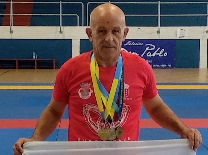 Tres medallas para el tudense Lino Martínez en los Juegos Europeos de Policías y Bomberos