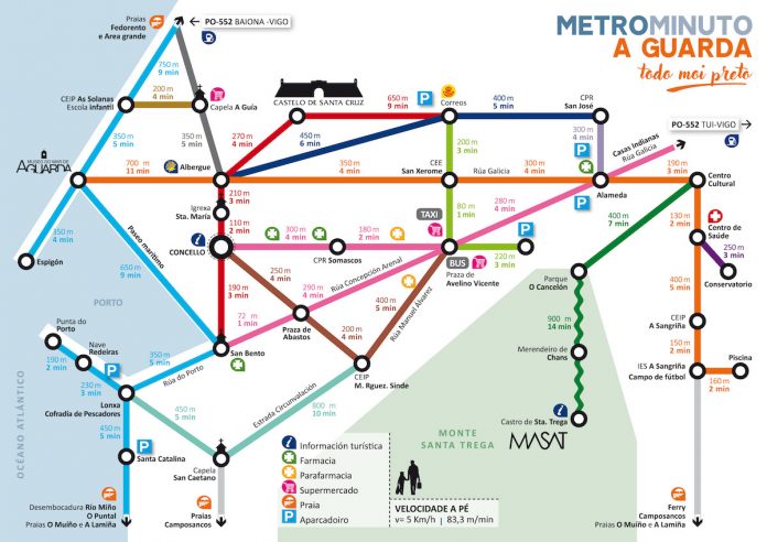A Guarda pon en marcha a campaña de mobilidade “todo moi preto”