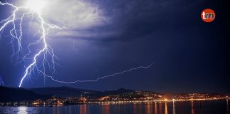 Más de 5.000 rayos iluminaron Galicia