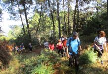 Vecinos de A Guarda y Caminha participan en una andaina por el monumento natural Pena Corneira