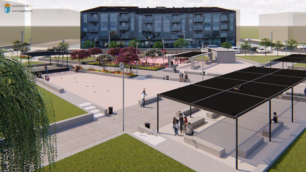 La trasera del Área Panorámica será una zona verde con un parking subterráneo para 300 vehículos