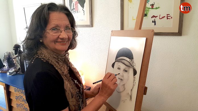 ayelu_pintora_baiona2 Cuando el amor por la pintura se traduce en arte en Baiona