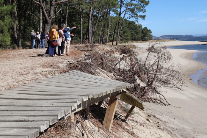 Se inician los trámites para solucionar los destrozos en el litoral del Río Miño