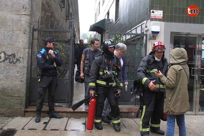 El incendio de un calentador en Baiona moviliza al GES de O Val Miñor