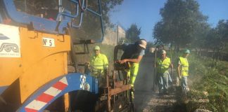 Se inician las obras de renovación del abastecimiento y saneamiento de la calle Porqueira en Nigrán