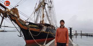 El ECO bergantín “Tres hombres” hace escala en Baiona
