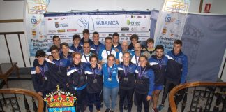Todas las embarcaciones del Club Remo Tui optan a los 4 mejores puestos de España