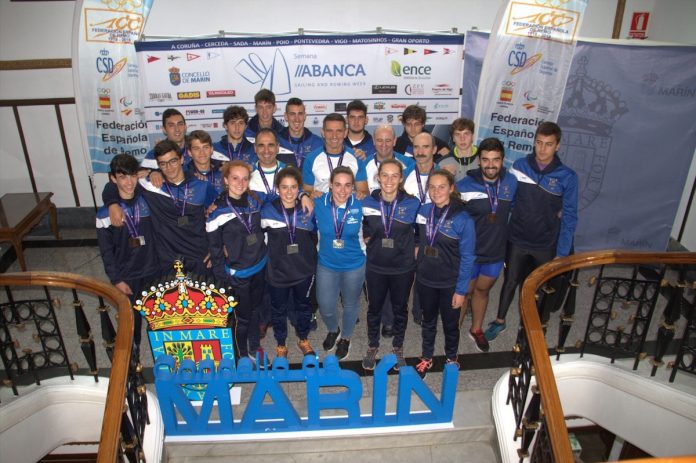Todas las embarcaciones del Club Remo Tui optan a los 4 mejores puestos de España