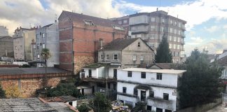 Comenzaron las obras de apertura de la calle Ourense en Tui