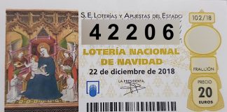 El 42.206 está dotado con 20.000 euros al décimo.