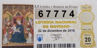 El 67.774 está dotado con 20.000 euros al décimo.