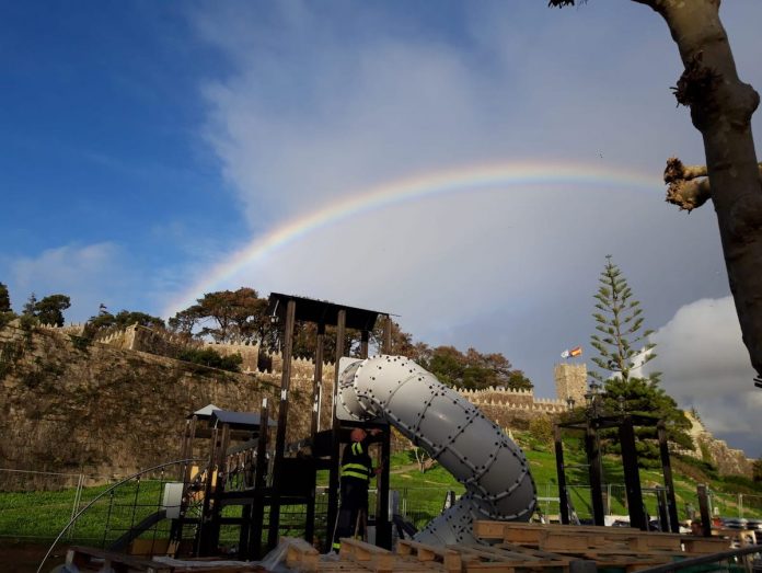 Baiona prevé finalizar las obras del parque infantil de A Palma el próximo mes de enero