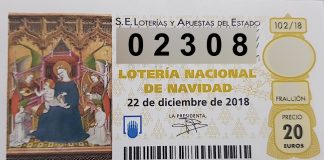 Lotería de Navidad 2018: Quinto premio 02.308