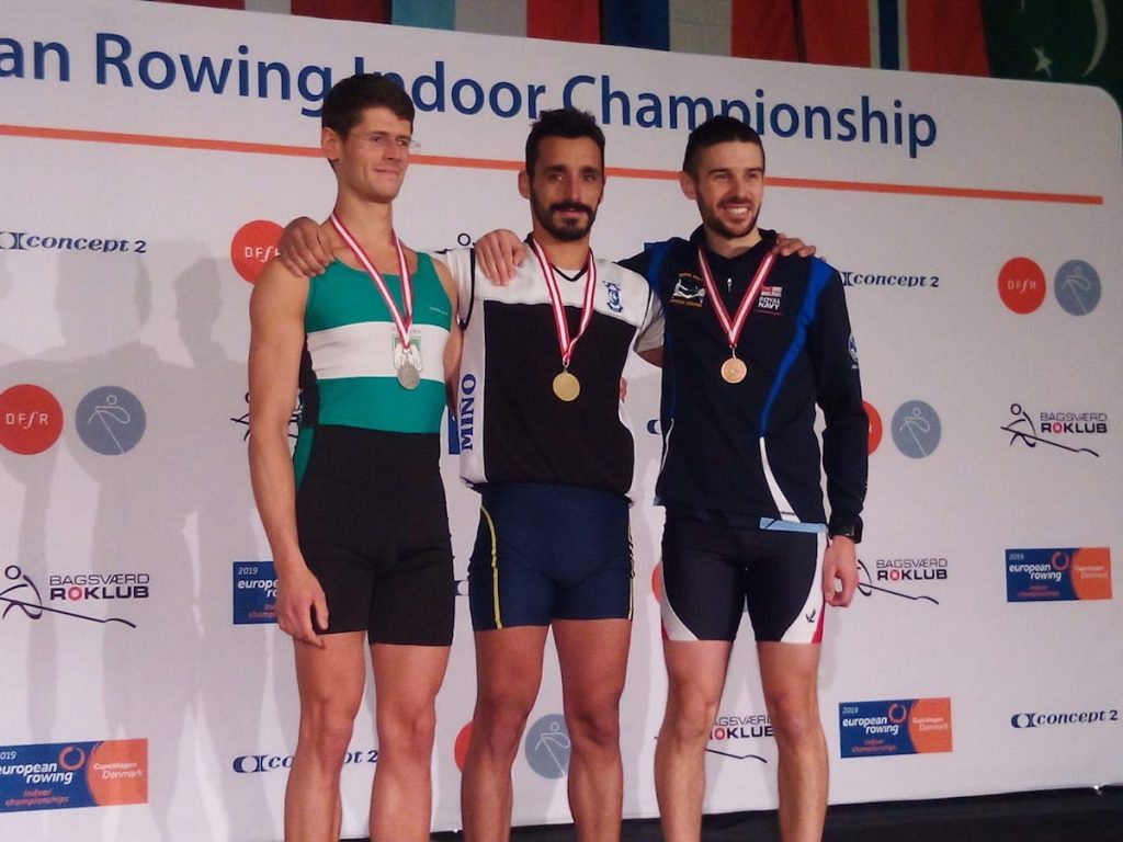 El guardés Damián Alonso se proclama doble campeón de Europa de Remoergometro