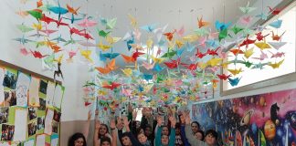 Mil grullas por la paz de Hiroshima a Goián