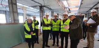 Las obras del nuevo edificio judicial de Tui avanzan a buen ritmo y estarán rematadas después del verano
