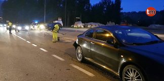 Un herido en la colisión entre dos vehículos en Gondomar