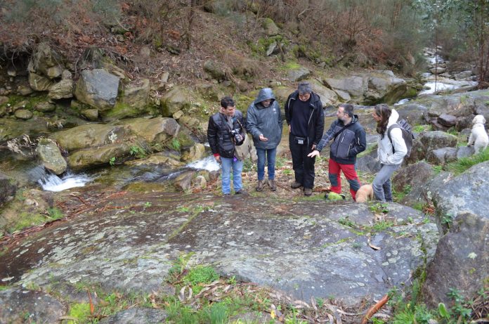Estudan a elaboración dunha réplica do petróglifo Auga dos Cebros de Pedornes