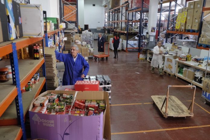 almacen_banco_alimentos El Banco de Alimentos de Vigo repartió cerca de 1,8 millones de kilos de comida durante 2018